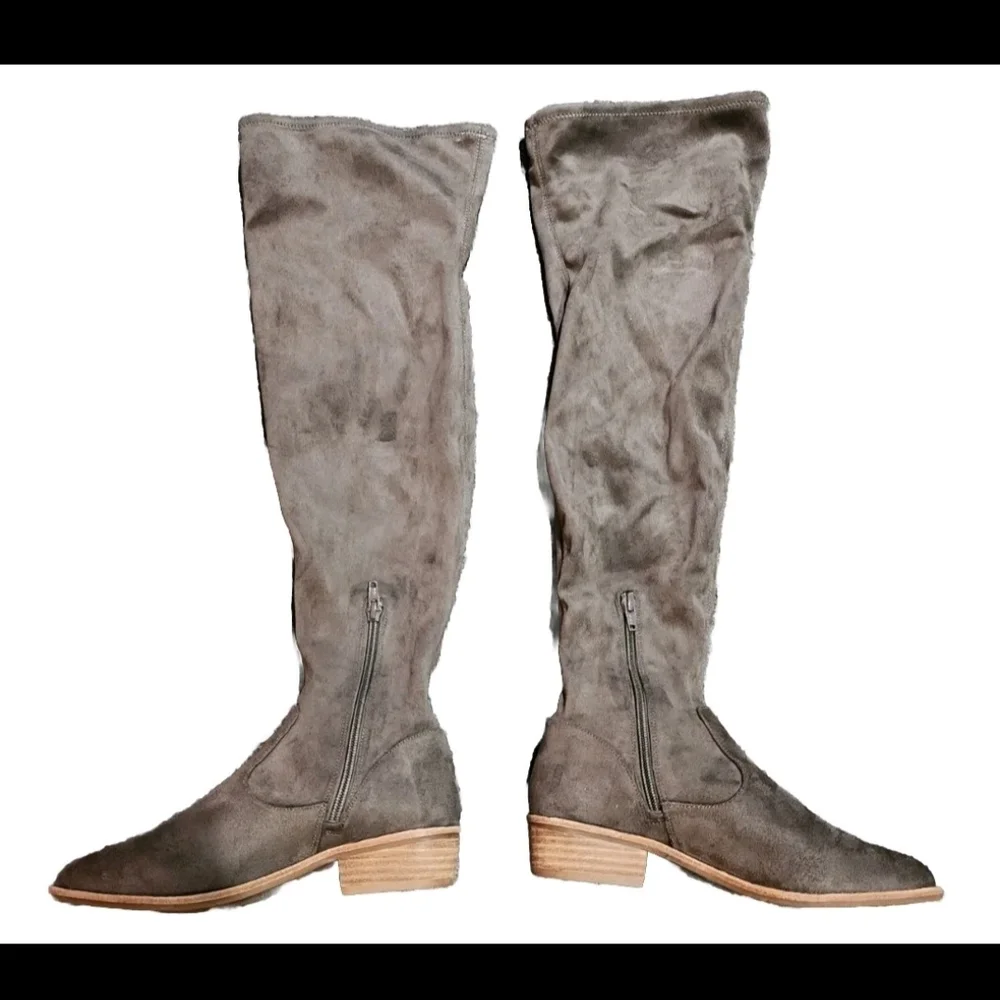 Gianni Bini Gray Over the Knee‎ Boots